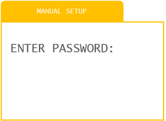 Shaker Solo Wi-Fi manual setup password input field